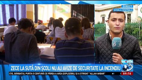 Zece la sută din școli nu au avize de securitate la incendiu