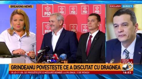 Sorin Grindeanu, detalii despre întâlnirea cu Liviu Dragnea