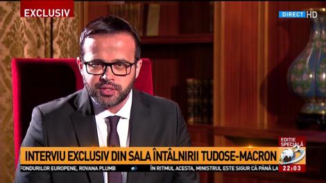 Mihai Tudose, despre &icirc;nt&acirc;lnirea cu Emmanuel Macron: Nu avem o relație de clienți, ci de parteneriat