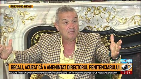 Administrația Națională a Penitenciarelor a sesizat Parchetul General în cazul lui Gigi Becali