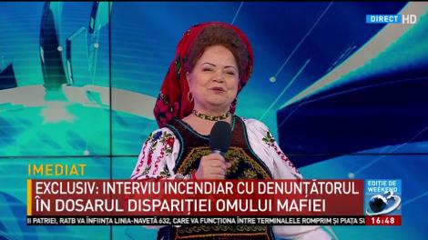 Melodie &icirc;n premieră al Antena 3 a c&acirc;ntăreței de muzică populara Saveta Bogdan