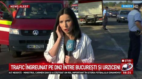 Accident în lanț pe DN 2, sâmbătă dimineață: Cinci autoturisme s-au ciocnit. Care este starea victimelor