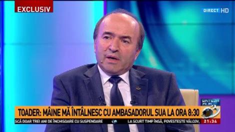 Tudorel Toader, întâlnire cu ambasadorul SUA: „Din principiu, nu poate să mă cheme la mine în birou”