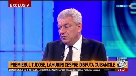 Mihai Tudose, despre scandalul cu băncile