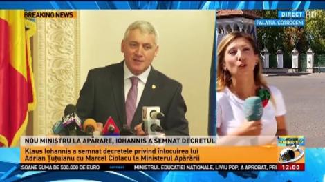 Iohannis a semnat decretul privind înlocuirea lui Adrian Țuțuianu cu Marcel Ciolacu