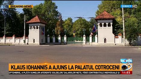 Klaus Iohannis a ajuns la Palatul Cotroceni