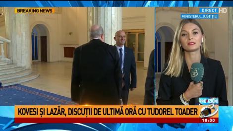 Kovesi și Lazăr, discuții cu Tudorel Toader la Ministerul Justiției