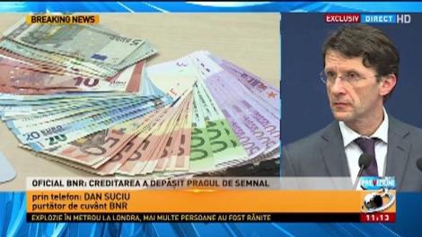Oficial BNR: „Creditarea a depășit pragul de semnal”
