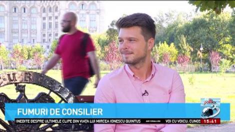 Fumuri de consilier. Cum reacționează când e prins plimbându-se cu țigara aprinsă în Parlament