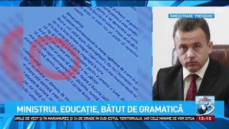 Ministrul Educației, bătut de gramatică. Cuv&acirc;ntul care l-a &icirc;ncurcat pe Liviu Pop