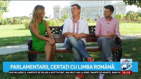 Politikix: Parlamentarii, certați cu limba română