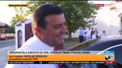 Președintele executiv al PSD, Nicolae Bădălău: Nu l-am lovit pe Marin Anton