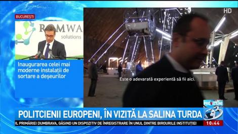 Politicienii europeni, în vizită la Salina Turda
