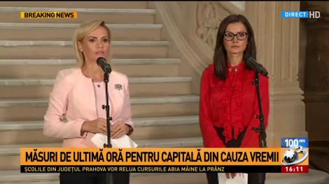 Gabriela Firea va face plângere penală împotriva celor care au răspândit mesaje false despre condițiile meteorologice