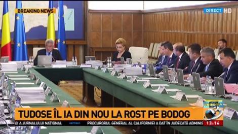 Ministrul Sănătății, Florian Bodog, certat din nou de premierul Tudose, în ședința de guvern