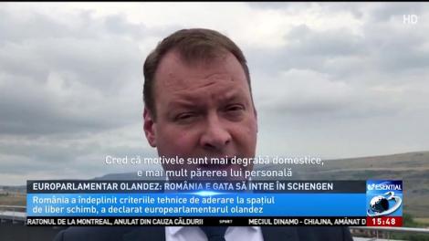 Europarlamentar olandez: România e gata să intre în Schengen