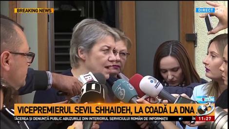 Vicepremierul Sevil Shhaideh, audiată ca suspect la DNA