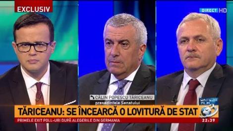Tăriceanu: Se încearcă o lovitură de stat, se vrea dărâmarea Guvernului