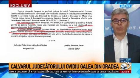 Încă un magistrat rupe tăcerea. Calvarul judecătorului Ovidiu Galea din Oradea (II)