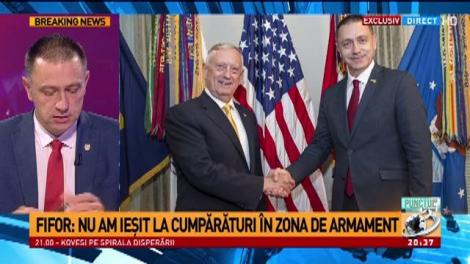 Ministrul Apărării, Mihai Fifor, dezvăluiri după vizita strategică &icirc;n SUA