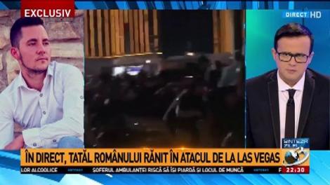 Tatăl românului rănit în atacul de la Las Vegas, noi detalii despre starea în care se află fiul său: "Luca a fost împușcat. Lucra ca barman la concert"