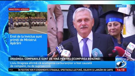 Dragnea: Companiile sunt de vină pentru scumpirea benzinei