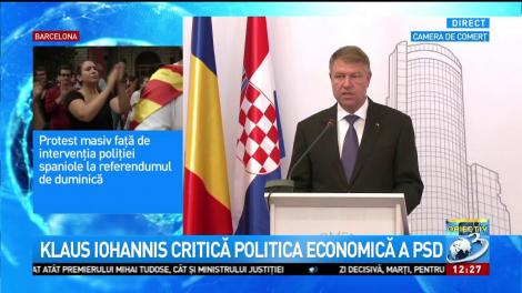 Președintele Klaus Iohannis critică din nou acţiunile Guvernului Tudose