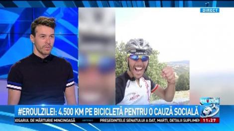 Eroul zilei: 4.500 km pe bicicletă pentru o cauză socială