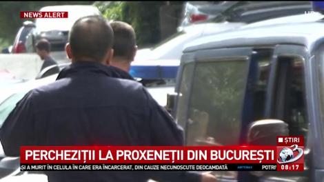 Percheziții la proxeneții din București