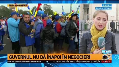 Sindicatele iau cu asalt Guvernul, premierul Tudose spune că nu dă înapoi în negocieri