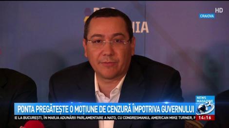 Victor Ponta pregătește o moțiune de cenzură &icirc;mpotria Guvernului