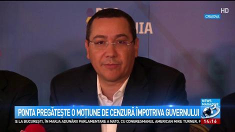 Victor Ponta pregătește o moțiune de cenzură împotria Guvernului