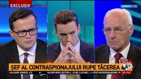 Interviu eveniment cu fostul șef al contraspionajului din Rom&acirc;nia