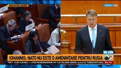 Secretarul General al NATO a ajuns la Palatul Parlamentului. Iohannis: Rom&acirc;nia va continua să fie un aliat responsabil