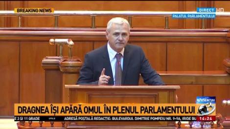 PNL, protest &icirc;n Parlament &icirc;n timpul discursului lui Liviu Dragnea