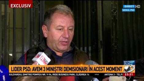 Radu Moldovan, lider PSD, a confirmat că cei trei miniștri vor pleca