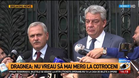 Dragnea: Nu vreau să mai merg la Cotroceni. Iohannis să se facă membru de partid, dacă vrea să vorbească despre PSD