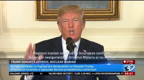 Donald Trump vrea să denunțe acordul nuclear iranian