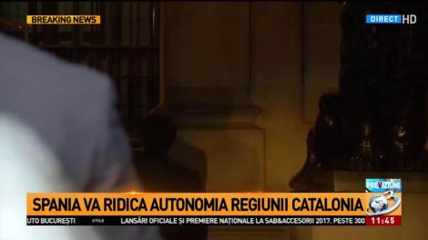 Carles Puigdemont, preşedintele separatist al Cataloniei, ameninţă cu declararea independenţei. Madridul se pregăteşte să suspende autonomia