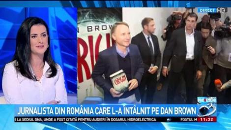 Jurnalista din România care l-a întâlnit pe Dan Brown