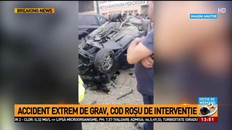 Accident grav, cu 10 răniți. A fost activat planul roșu de intervenție