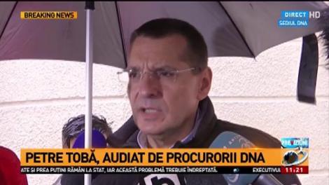 Petre Tobă, la ieșirea de la DNA: Nu am venit să țin partea cuiva în dosarul Gigină
