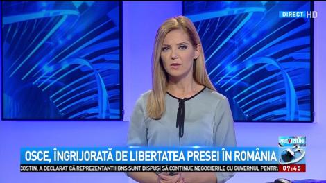 OSCE, îngrijorată de libertatea presei în România