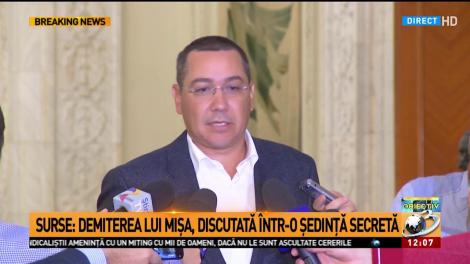 Ponta: Jos Grindeanu, sus Grindeanu. E ca-n Caragiale