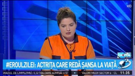 Eroul zilei. Actrița care redă șansa la viață