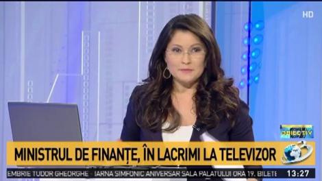 Ministrul de Finanțe, în lacrimi la TV. Lacrimile de crocodil din politică