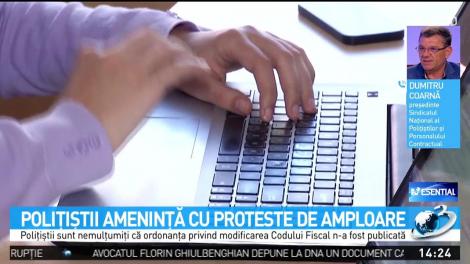 Poliţiştii ameninţă cu proteste de amploare