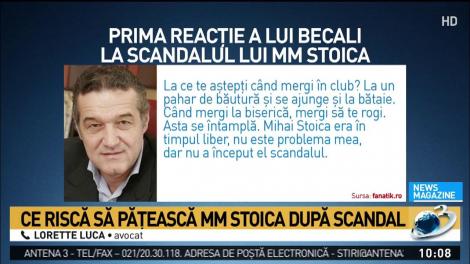 Reacția lui Becali, după scandalul în care a fost implicat MM Stoica