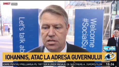 Klaus Iohannis, declarații în Suedia