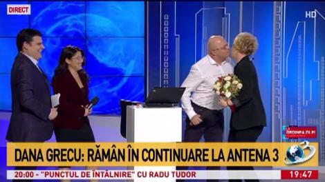 Dana Grecu: Răm&acirc;n &icirc;n continuare la Antena 3